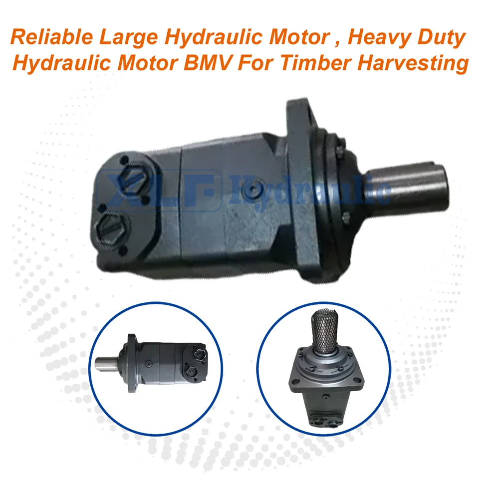 Grand moteur hydraulique robuste et fiable BMV|Récolte du bois