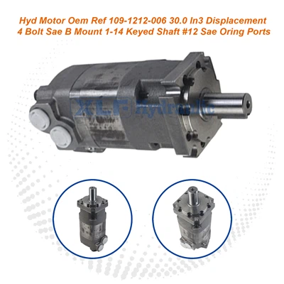 OEM Réf 109-1212-006 Moteur hydraulique|Cylindrée de 30,0 po³, arbre à clavette de 1-1/4"